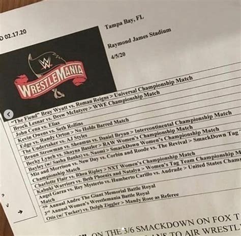 WWE WrestleMania 40 match card leaked: Is it real or。